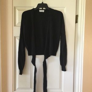 Calvin Klein 100% cashmere wrap ballet sweater
